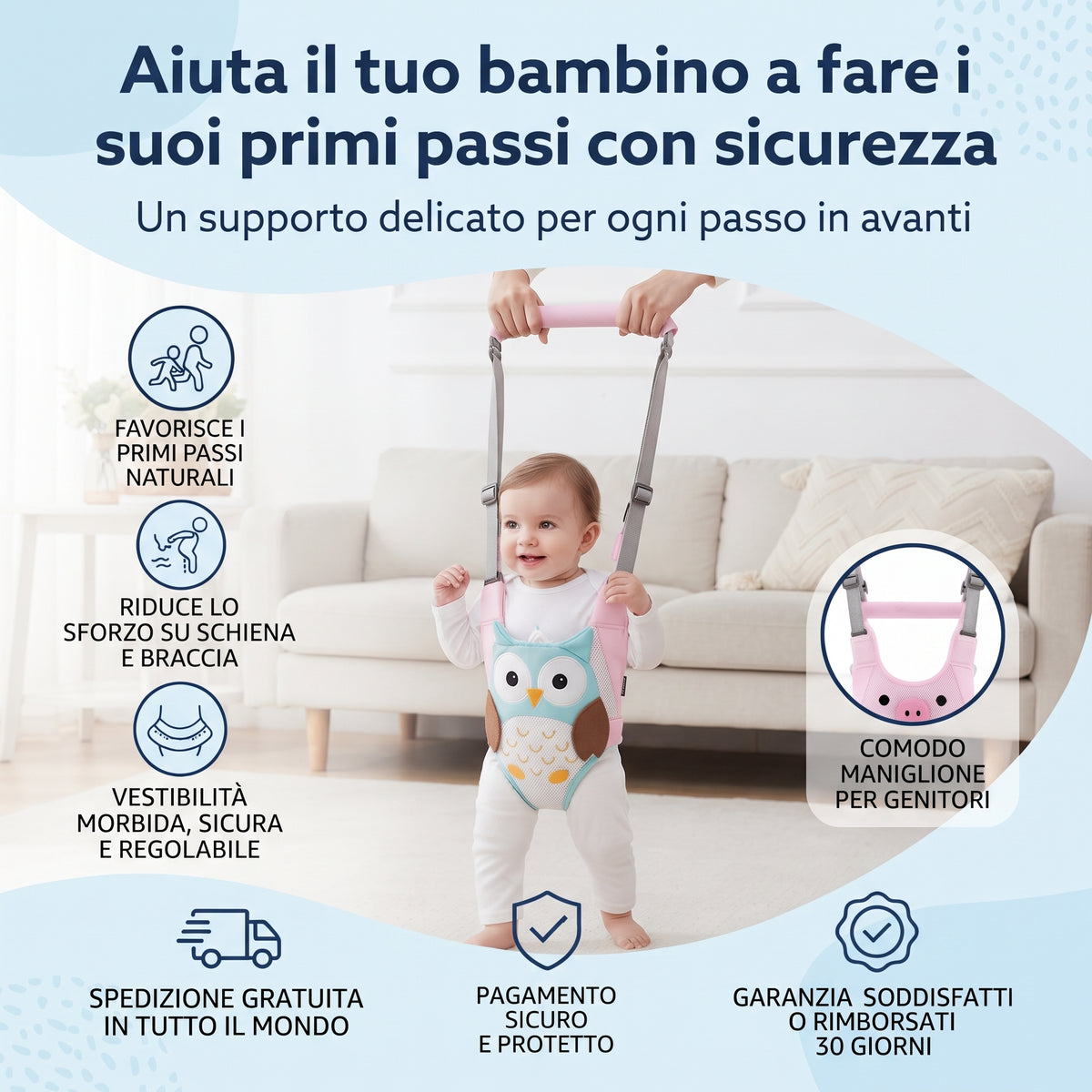 Latea | Supporto per la Camminata da 6 a 24 Mesi